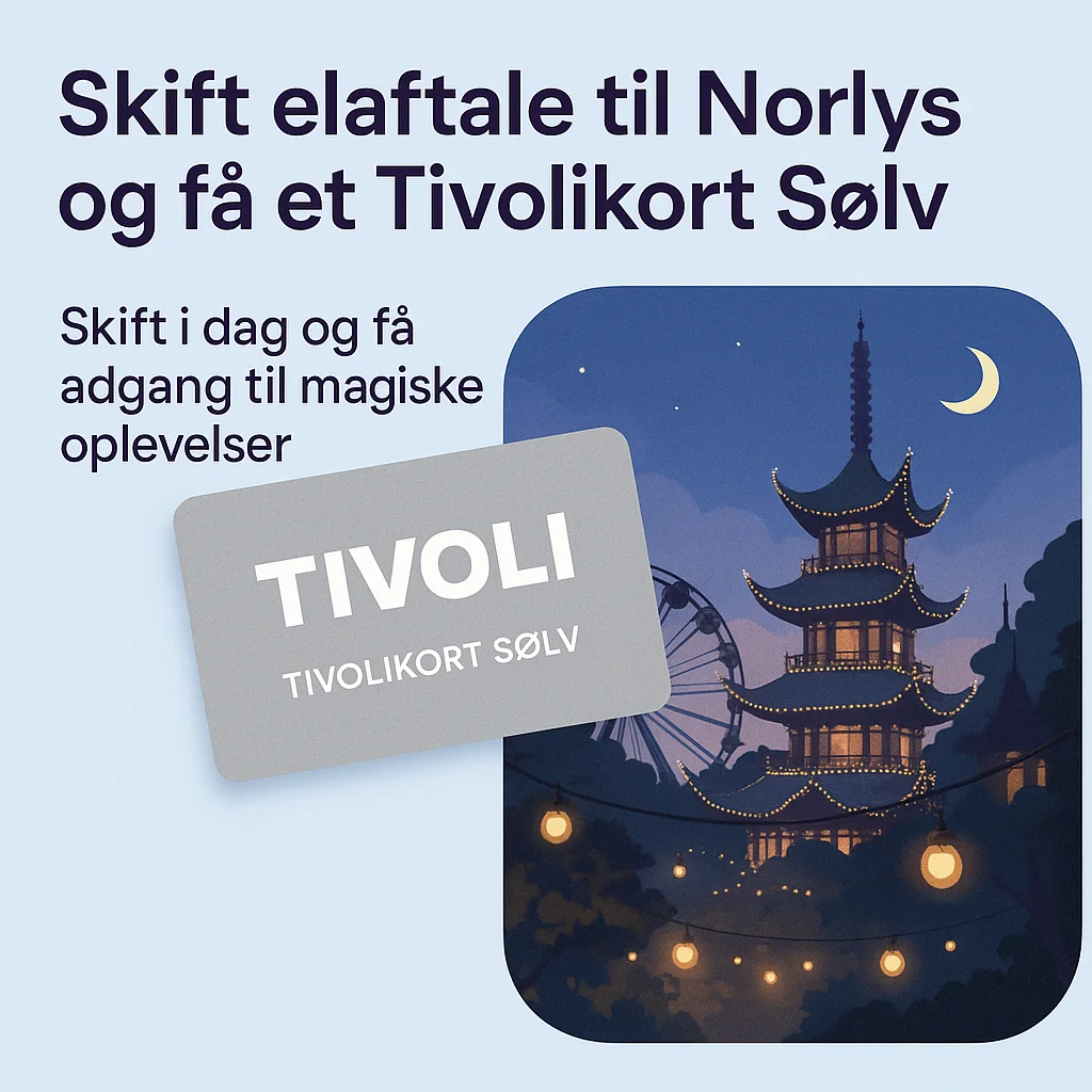 Få Tivolikort Sølv ved skift til Norlys